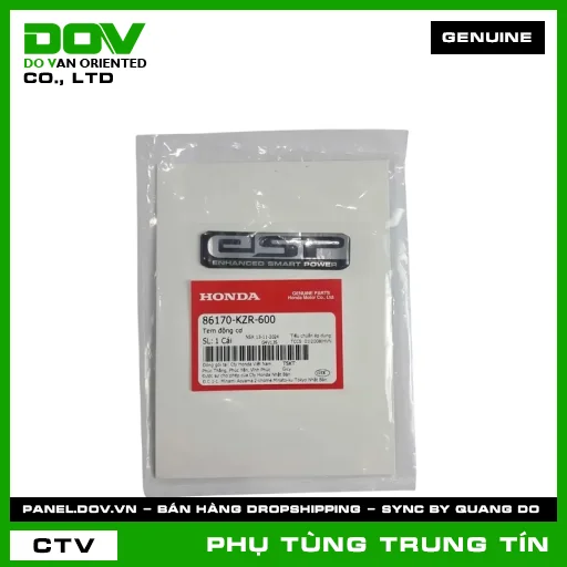 TEM ĐỘNG CƠ | 86170-KZR-600 | HONDA (AIR BLADE 125, AIR BLADE 125/150, LEAD 125, PCX, PCX 125, PCX 125/150, SH 125/150, SH MODE, VISION 110) — 86170KZR600