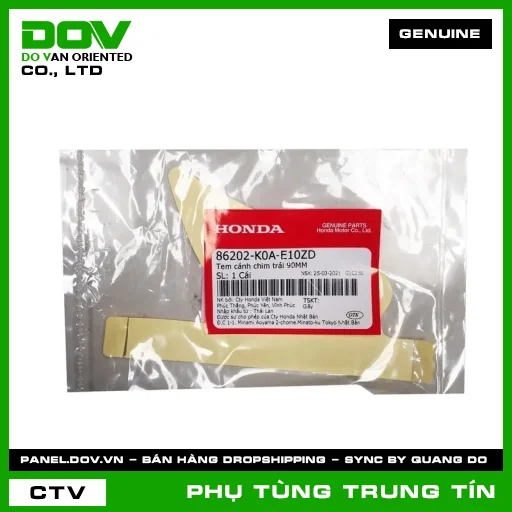 TEM CÁNH CHIM TRÁI 90MM | 86202-K0A-E10ZD | HONDA (CB300R) — 86202K0AE10ZD