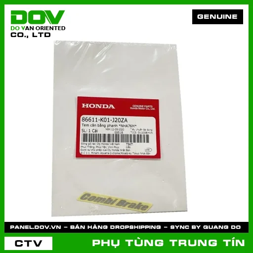TEM CÂN BẰNG PHANH *NHA76M* | 86611-K01-J20ZA | HONDA (PCX 125/150) — 86611K01J20ZA
