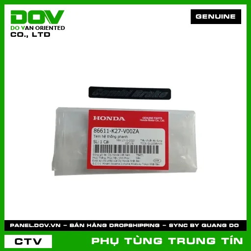 TEM HỆ THỐNG PHANH | 86611-K27-V00ZA | HONDA (AIR BLADE 125) — 86611K27V00ZA