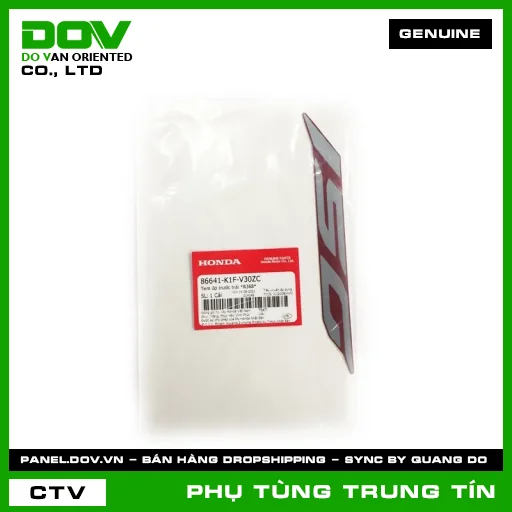 TEM ỐP TRƯỚC TRÁI *R368* | 86641-K1F-V30ZC | HONDA — 86641K1FV30ZC