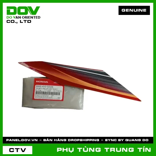 TEM DÁN A CÁNH YẾM PHẢI *R340C* | 86641-KYZ-G00ZB | HONDA (FUTURE 125) — 86641KYZG00ZB