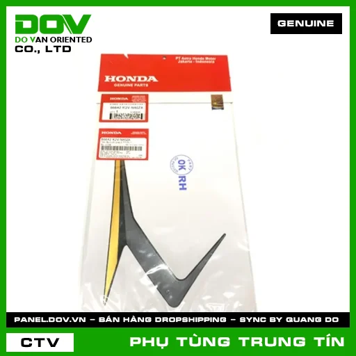 TEM ỐP TRƯỚC PHẢI A *TYPE1* | 86642-K2V-N40ZA | HONDA — 86642K2VN40ZA