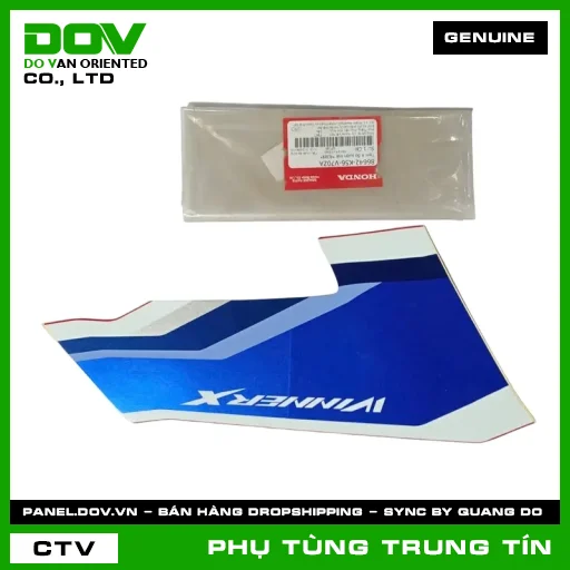 TEM A ỐP SƯỜN TRÁI *R389* | 86642-K56-V70ZA | HONDA (WINNER X) — 86642K56V70ZA