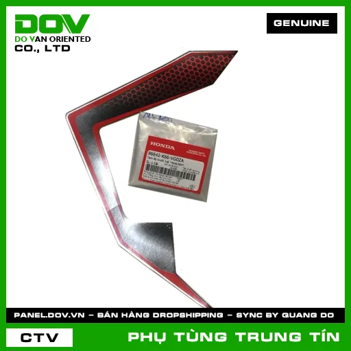 TEM ỐP TRƯỚC TRÁI *NHA76M* | 86642-K66-VG0ZA | HONDA — 86642K66VG0ZA