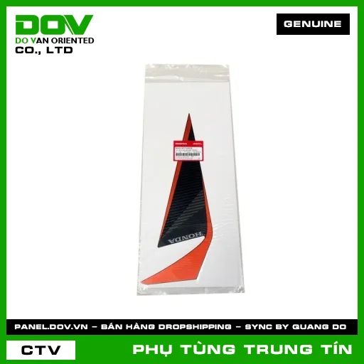 TEM DÁN B CÁNH YẾM PHẢI *YR322C* | 86643-K57-V80ZB | HONDA — 86643K57V80ZB