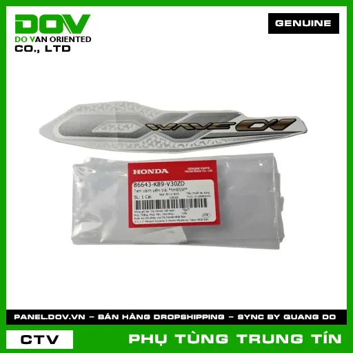 TEM CÁNH YẾM TRÁI *NHB55P* | 86643-K89-V30ZD | HONDA (WAVE ALPHA 110) — 86643K89V30ZD