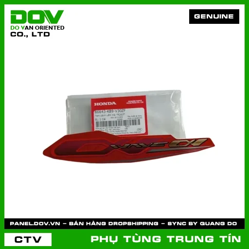 TEM CÁNH YẾM TRÁI *R263* | 86643-K89-V30ZF | HONDA (WAVE ALPHA 110) — 86643K89V30ZF