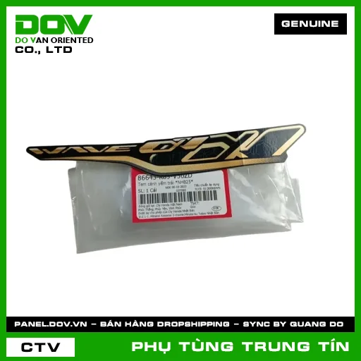 TEM CÁNH YẾM TRÁI *NHB25* | 86643-K89-V50ZD | HONDA (WAVE ALPHA 110) — 86643K89V50ZD