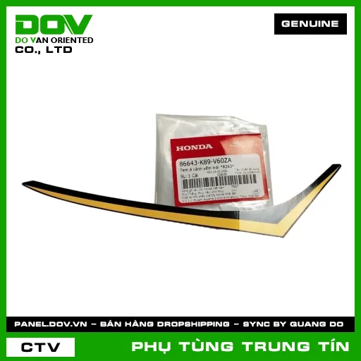 TEM A CÁNH YẾM TRÁI *R263* | 86643-K89-V60ZA | HONDA (WAVE ALPHA 110) — 86643K89V60ZA
