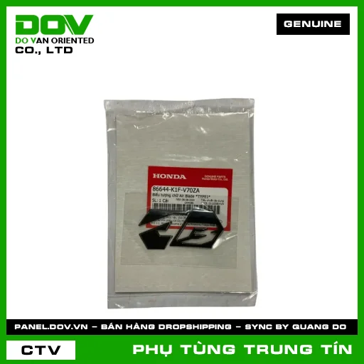 BIỂU TƯỢNG CHỮ AIR BLADE *TYPE1* | 86644-K1F-V70ZA | HONDA — 86644K1FV70ZA