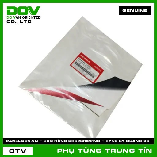 TEM B ỐP TRƯỚC TRÁI *R340X* | 86644-K27-V10ZA | HONDA (AIR BLADE 125) — 86644K27V10ZA