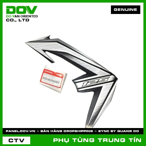 TEM ỐP TRƯỚC TRÁI*NHA62B* | 86644-K27-V60ZA | HONDA (AIR BLADE 125) — 86644K27V60ZA