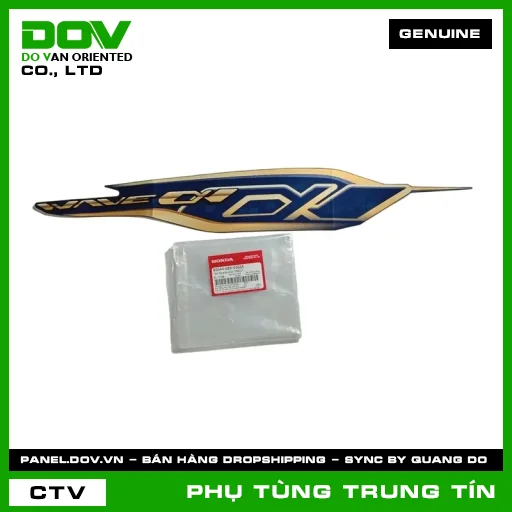 TEM ỐP SƯỜN PHẢI *PB421* | 86644-K89-V50ZA | HONDA (WAVE ALPHA 110) — 86644K89V50ZA