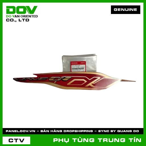 TEM ỐP SƯỜN PHẢI *R263* | 86644-K89-V50ZE | HONDA (WAVE ALPHA 110) — 86644K89V50ZE