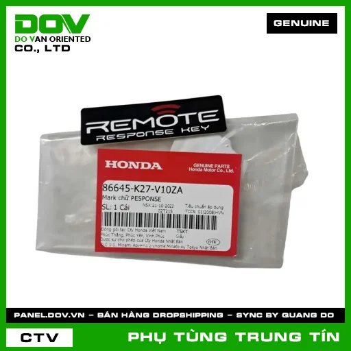 MARK CHỮ PESPONSE | 86645-K27-V10ZA | HONDA (AIR BLADE 125) — 86645K27V10ZA