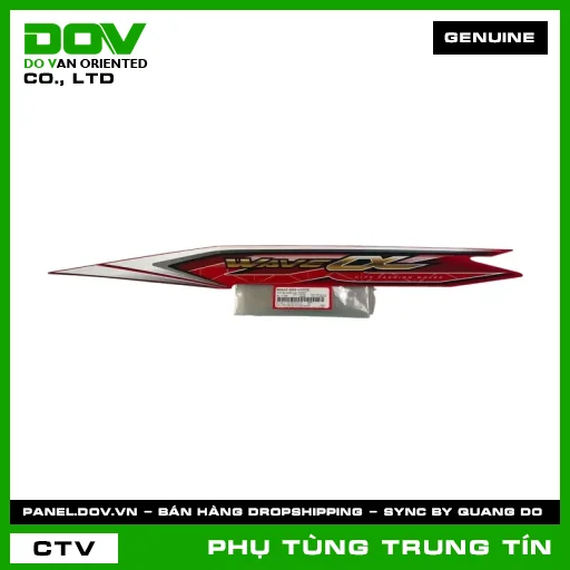 TEM ỐP SƯỜN TRÁI *R263* | 86645-K89-V20ZE | HONDA (WAVE ALPHA 110) — 86645K89V20ZE