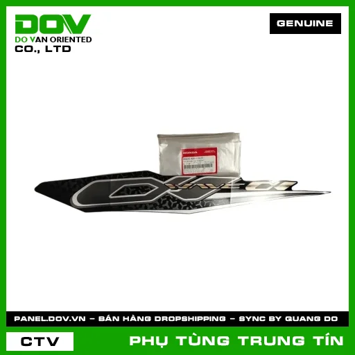 TEM ỐP SƯỜN TRÁI *NHB25M* | 86645-K89-V30ZE | HONDA (WAVE ALPHA 110) — 86645K89V30ZE