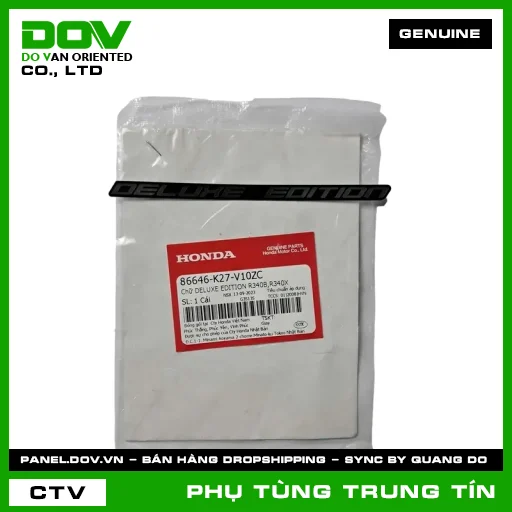 CHỮ DELUXE EDITION R340B,R340X | 86646-K27-V10ZC | HONDA (AIR BLADE 125) — 86646K27V10ZC