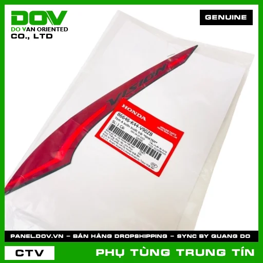 TEM A SƯỜN TRƯỚC TRÁI *NHA76M* | 86646-K44-V90ZB | HONDA — 86646K44V90ZB