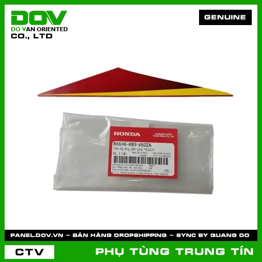 TEM ỐP ỐNG YẾM PHẢI *R263* | 86646-K89-V60ZA | HONDA (WAVE ALPHA 110) — 86646K89V60ZA
