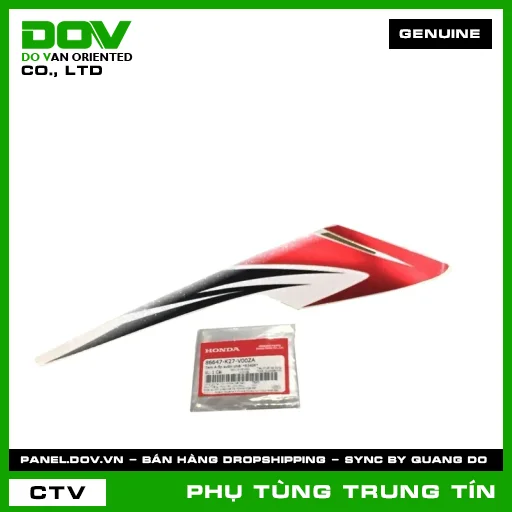 TEM A ỐP SƯỜN PHẢI *R340X* | 86647-K27-V00ZA | HONDA (AIR BLADE 125) — 86647K27V00ZA