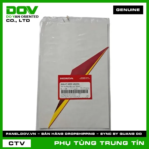 TEM ỐP ỐNG YẾM TRÁI *R263* | 86647-K89-V60ZA | HONDA (WAVE ALPHA 110) — 86647K89V60ZA