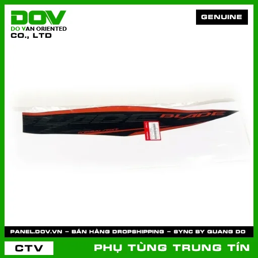 TEM DÁN ỐP SƯỜN TRÁI *YR322C* | 86648-K57-V80ZB | HONDA — 86648K57V80ZB