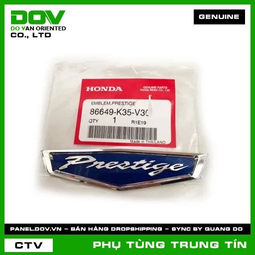TEM THƯƠNG HIỆU | 86649-K35-V30 | HONDA (PCX 125) — 86649K35V30