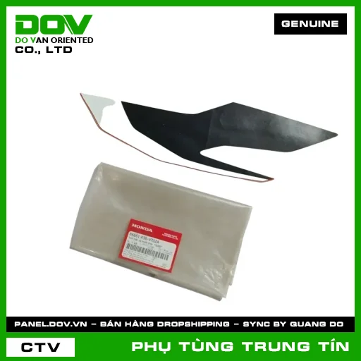 TEM MẶT NẠ TRƯỚC PHẢI  *R389* | 86661-K56-V70ZA | HONDA (WINNER X) — 86661K56V70ZA