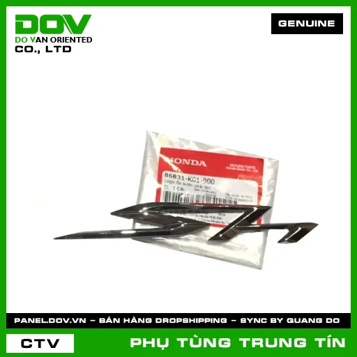 LOGO ỐP SƯỜN PHẢI SH | 86831-K01-900 | HONDA (SH 125/150) — 86831K01900