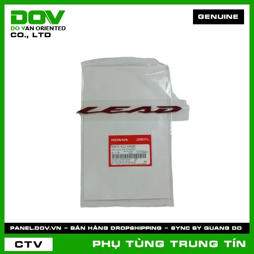 BIỂU TƯỢNG LEAD *NHA76M* | 86831-K12-V40ZA | HONDA (LEAD 125) — 86831K12V40ZA