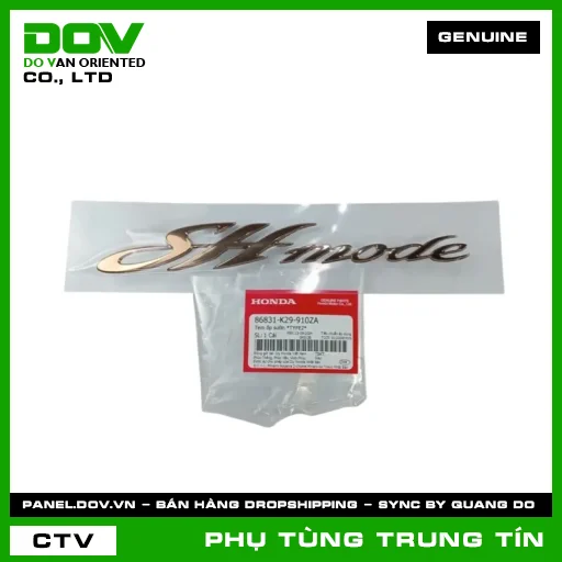 TEM ỐP SƯỜN *TYPE2* | 86831-K29-910ZA | HONDA (SH MODE) — 86831K29910ZA