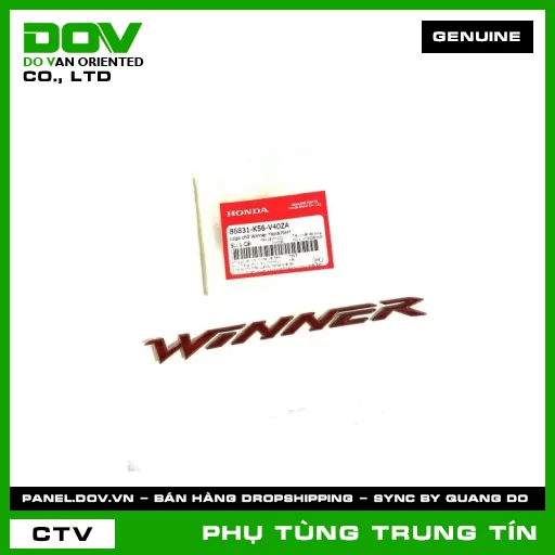 LOGO CHỮ WINNER *NHA76M* | 86831-K56-V40ZA | HONDA — 86831K56V40ZA