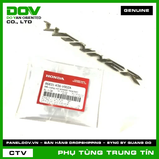 BIỂU TƯỢNG CHỮ WINNER *NHA76M* | 86831-K56-V90ZA | HONDA — 86831K56V90ZA