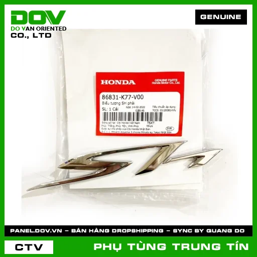 BIỂU TƯỢNG SH PHẢI | 86831-K77-V00 | HONDA (SH 125/150) — 86831K77V00