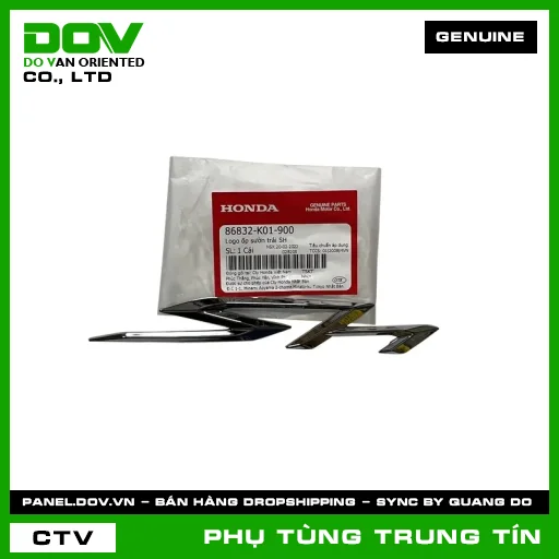LOGO ỐP SƯỜN TRÁI SH | 86832-K01-900 | HONDA (SH 125/150) — 86832K01900