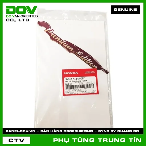 TEM CHỮ ỐP SƯỜN PHẢI *R350* | 86832-K12-V90ZD | HONDA (LEAD 125) — 86832K12V90ZD