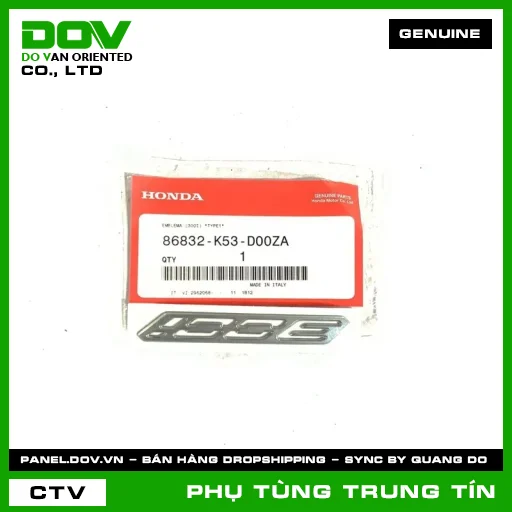 BIỂU TƯỢNG 300I *TYPE1* | 86832-K53-D00ZA | HONDA — 86832K53D00ZA