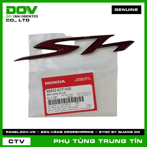 BIỂU TƯỢNG SH TRÁI | 86832-K77-V50 | HONDA — 86832K77V50