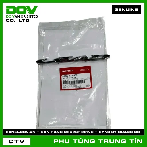 TEM CHỮ ỐP SƯỜN TRÁI | 86833-K12-900 | HONDA (LEAD 125) — 86833K12900