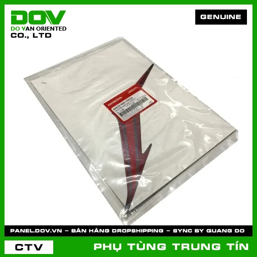 TEM B ỐP SƯỜN PHẢI *TYPE1* | 86833-K66-V90ZA | HONDA — 86833K66V90ZA