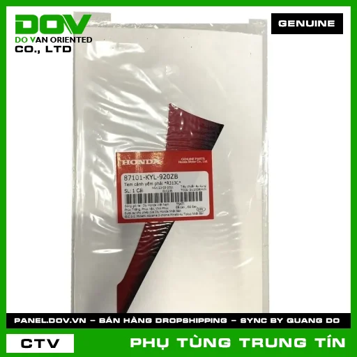 TEM CÁNH YẾM PHẢI *R313C* | 87101-KYL-920ZB | HONDA — 87101KYL920ZB