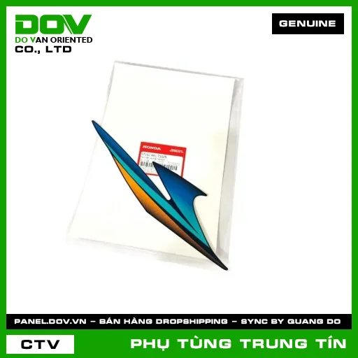 TEM MẶT NẠ PHẢI *B142P* | 87102-KFL-710ZB | HONDA — 87102KFL710ZB