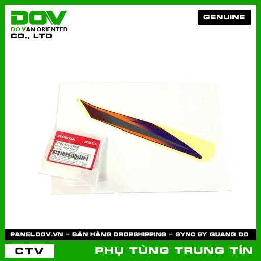 Tem mặt nạ phải *R203M* | 87102-KFL-830ZE | HONDA — 87102KFL830ZE