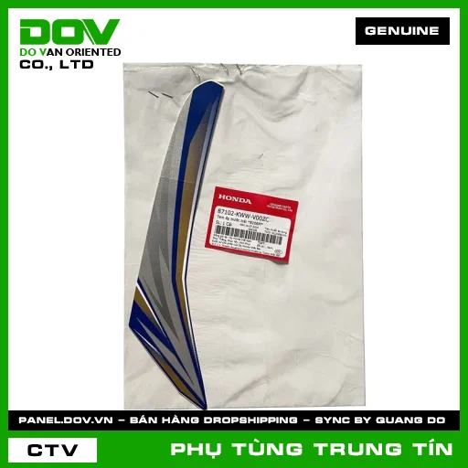 TEM ỐP TRƯỚC TRÁI *B206M* | 87102-KWW-V00ZC | HONDA (WAVE RSX 110) — 87102KWWV00ZC