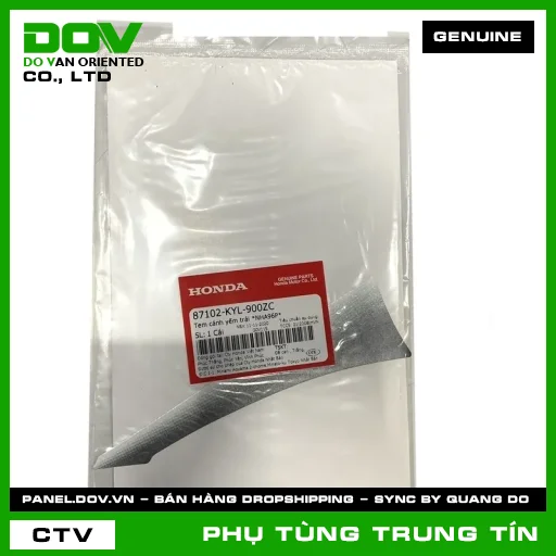 TEM CÁNH YẾM TRÁI *NHA96P* | 87102-KYL-900ZC | HONDA — 87102KYL900ZC