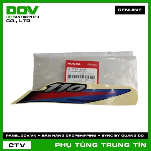 Tem mặt nạ trái *PB171MU* | 87103-KFL-830ZA | HONDA — 87103KFL830ZA