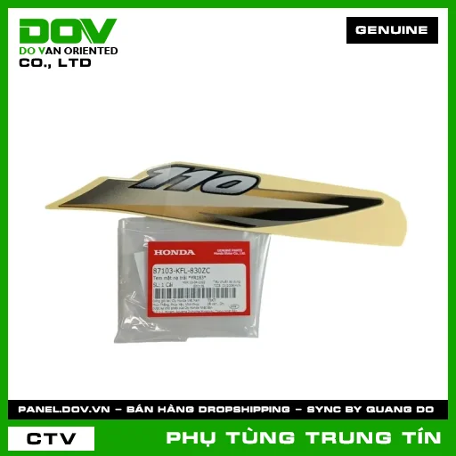 Tem mặt nạ trái *YR183* | 87103-KFL-830ZC | HONDA — 87103KFL830ZC