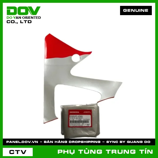TEM ỐP YẾM PHẢI *PB373M* | 87103-KTL-670ZA | HONDA (WAVE ALPHA) — 87103KTL670ZA